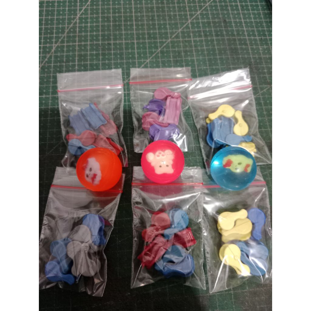 1 Biji Bola bekel 3 cm dan 6 biji bekel PLASTIK