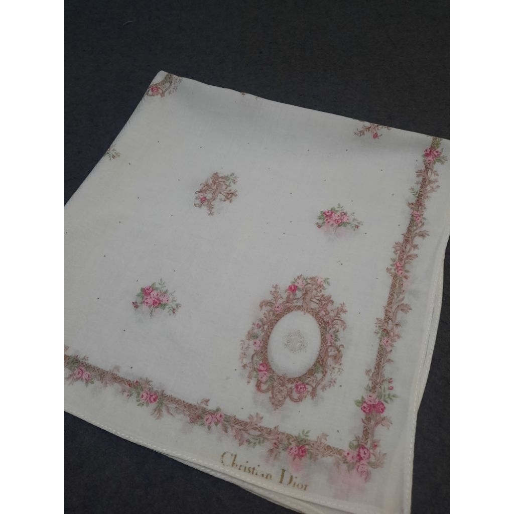 Saputangan Christian Dior Original Vintage Handkerchief