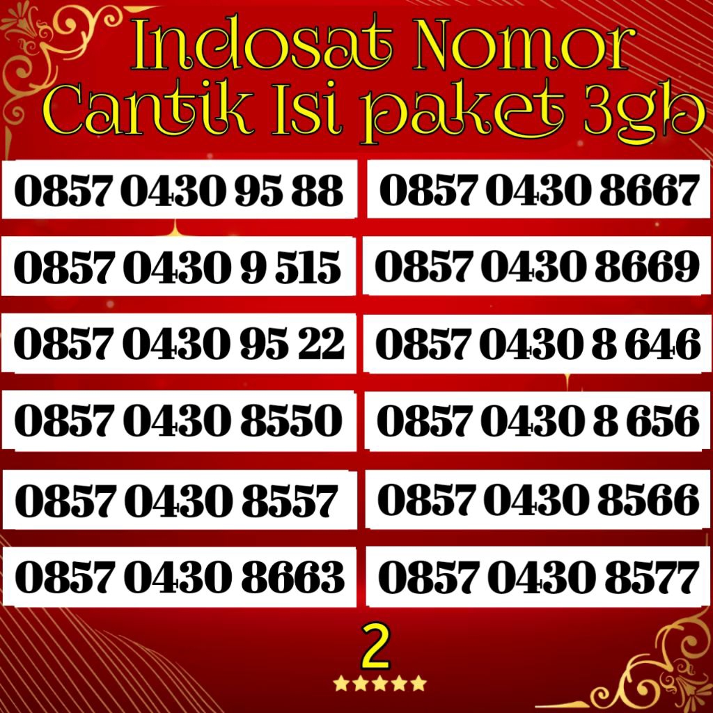 promo perdana Indosat IM3 nomor cantik isi paket 3gb