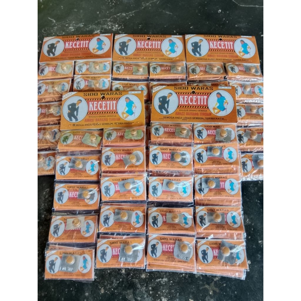 kecetit sido waras coklat(5renteng)