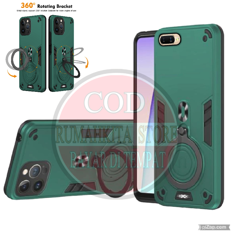 CASING HP OPPO A3S/C1 CASE ROBOT HIT EYE RING PRO CAMERA HARDCASE ARMOR NEW COVER