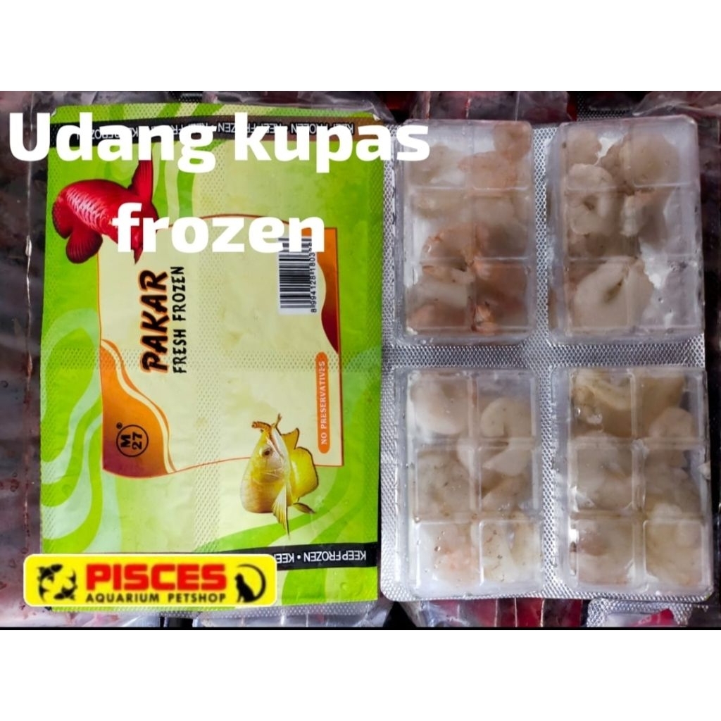 MAKANAN IKAN BEKU Predator | UDANG BEKU | KELABANG | KATAK | UDANG SAWAH