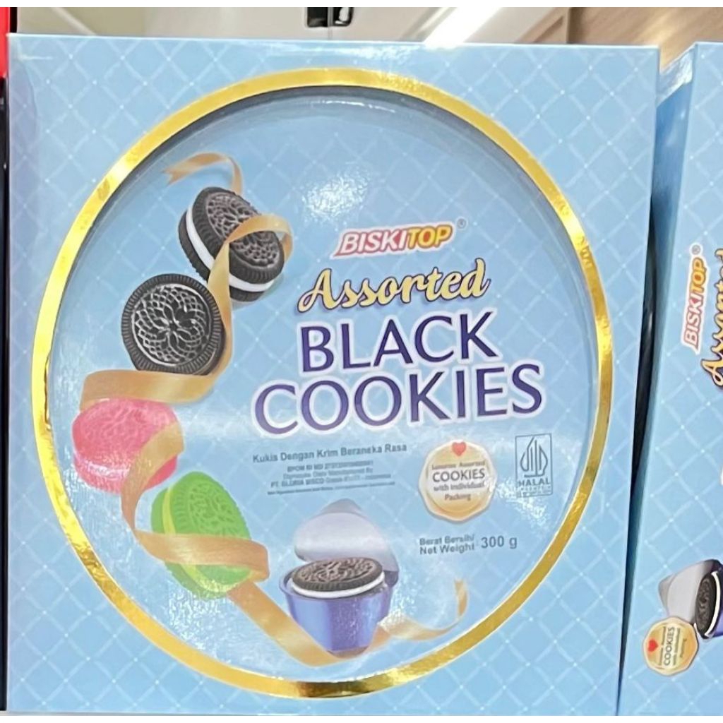 Biskitop Assorted Black Cookies.