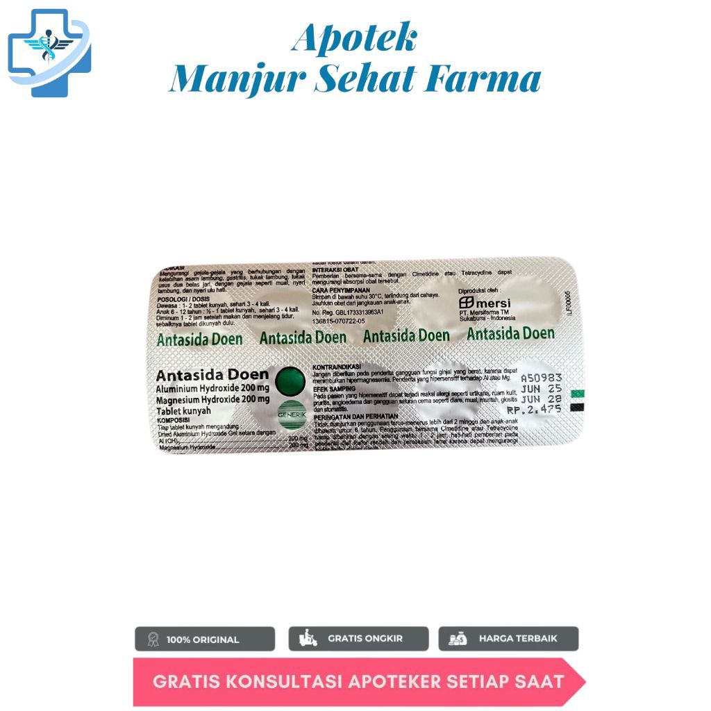 Antasida Tablet perstrip