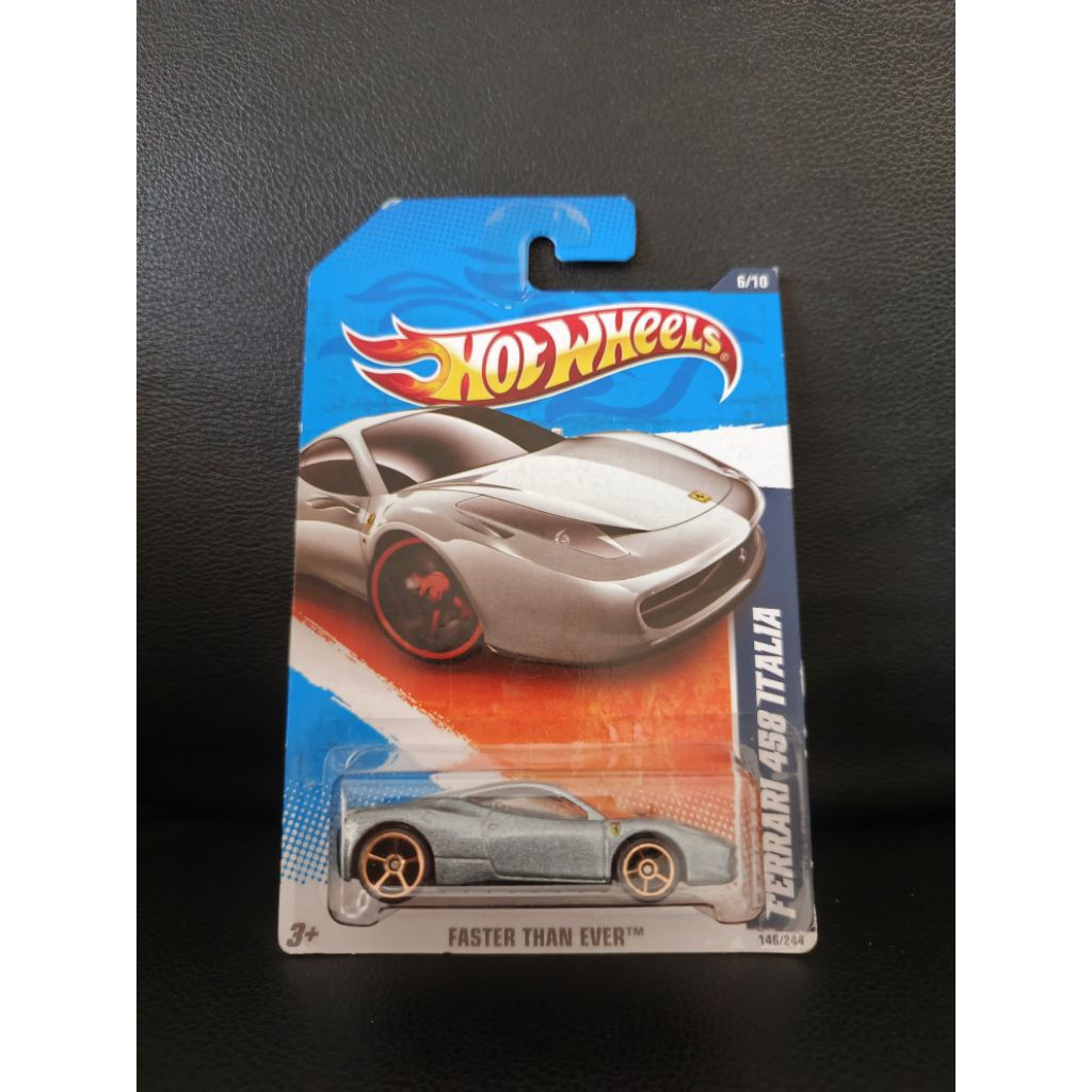 HOTWHEELS FERRARI 458 ITALIA GREY