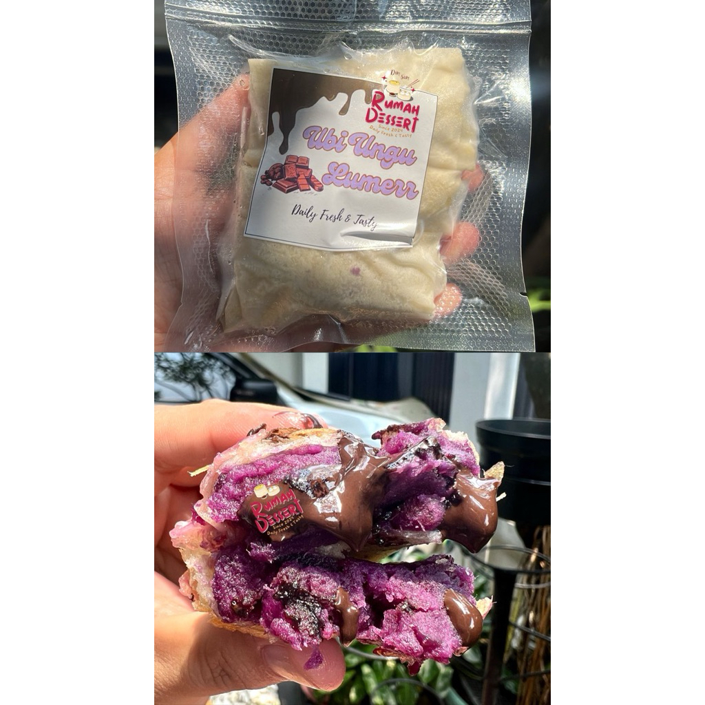 Ubi ungu coklat lumer