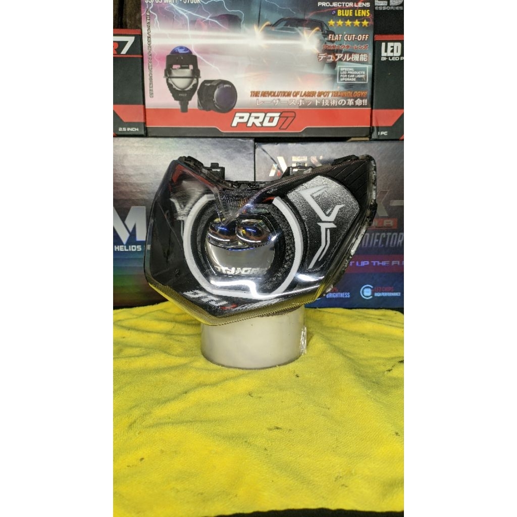 HEADLAMP BILED LAMPU UTAMA BILED SUPRA X 125 BATMAN