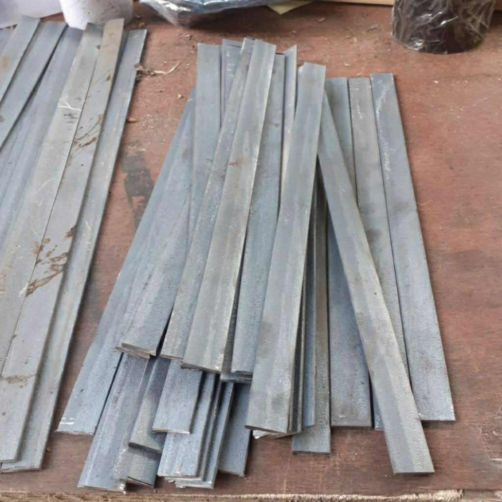 PROMO GROSIR isi 10 pcs Plat besi strip tebal 3 mm lebar 25 mm panjang 40 cm bahan untuk pager besi 