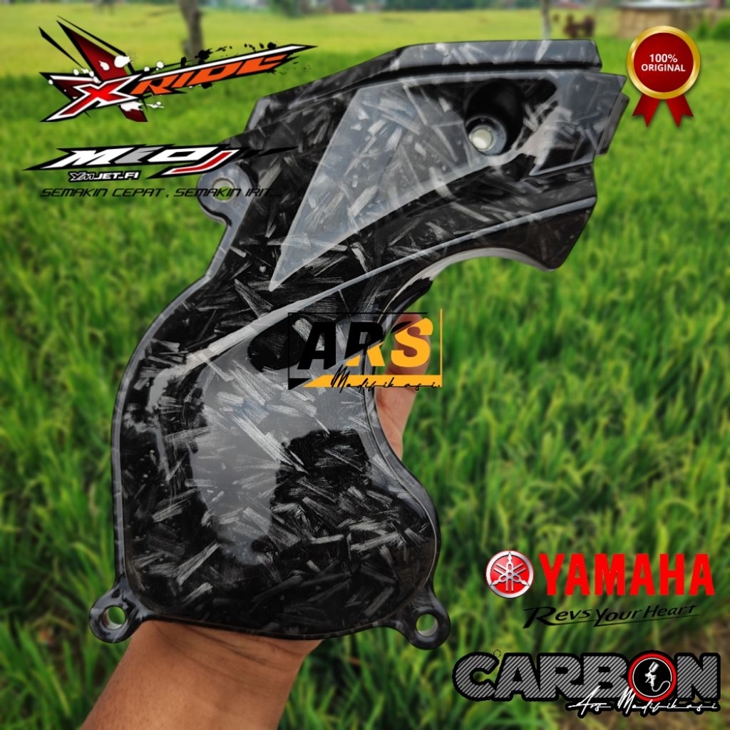 Cover Tutup CVT Mio J/Teen Soul Gt 115, Fino 115, Xride 115 Carbon WTP motif Forged