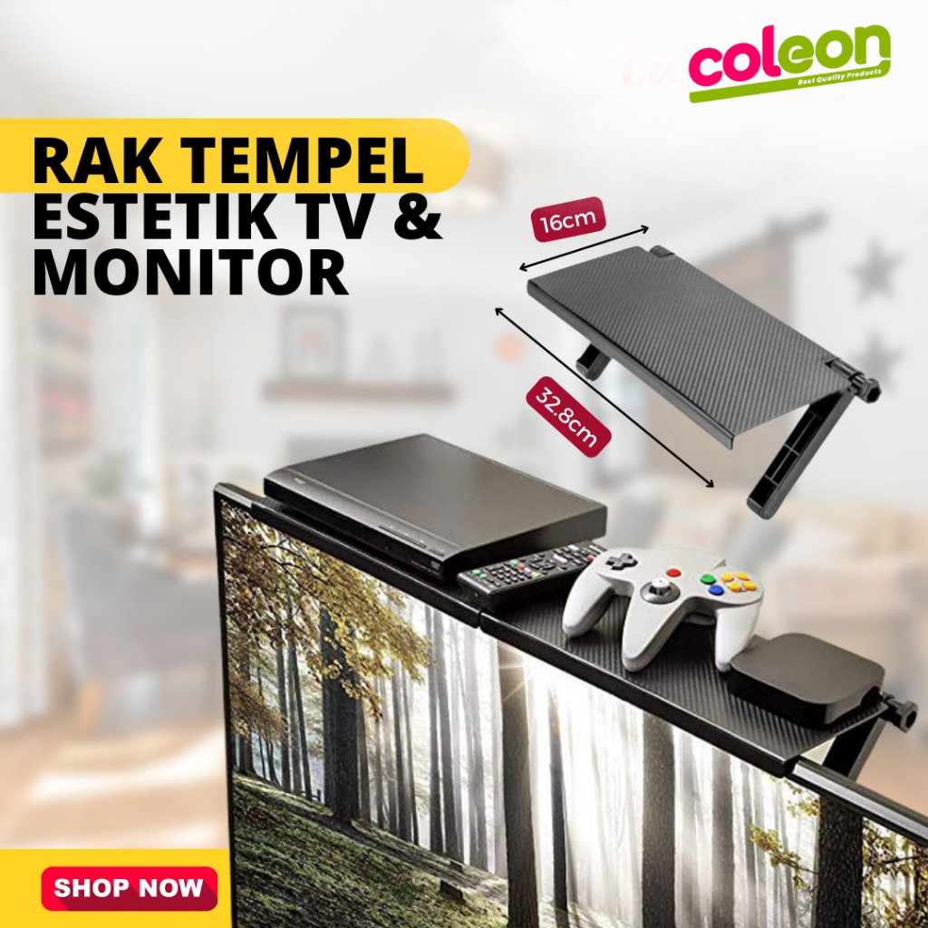 Rak Gantung TV Monitor Dinding Rak TV Minimalis Besi Kokoh | Rak TV LED LCD Rak Gantung Multifungsi