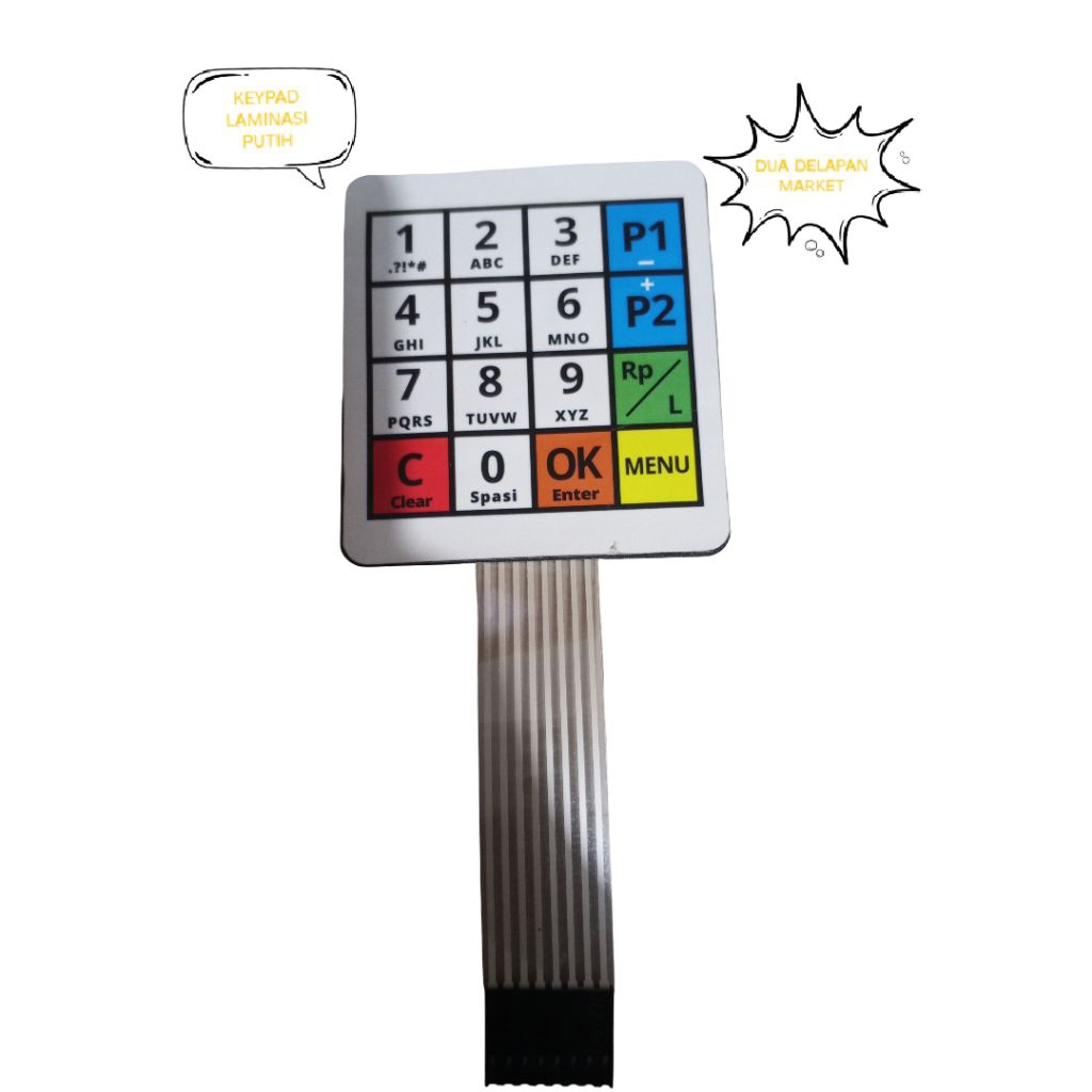 Mitsuyama_ Tombol Keypad Pom Mini Original Keypad Standar, Keypad Laminasi, Dan Keypad Best Presset