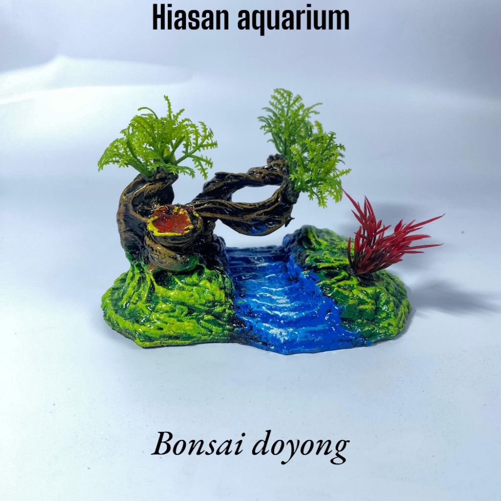 Hiasan Aquarium Aquascape Bonsai Doyong
