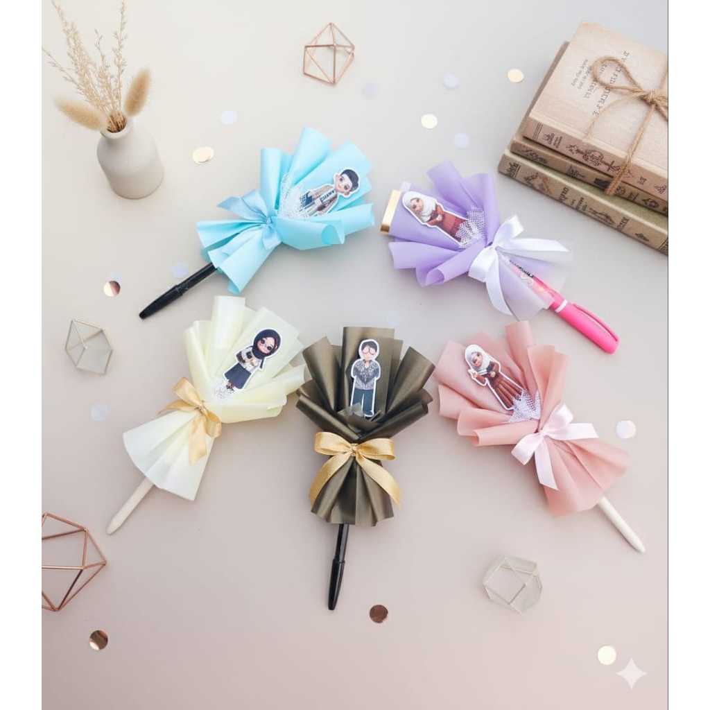 Buket Mini Bolpen Hari Guru / Hadiah Hari Guru / Kado Unik