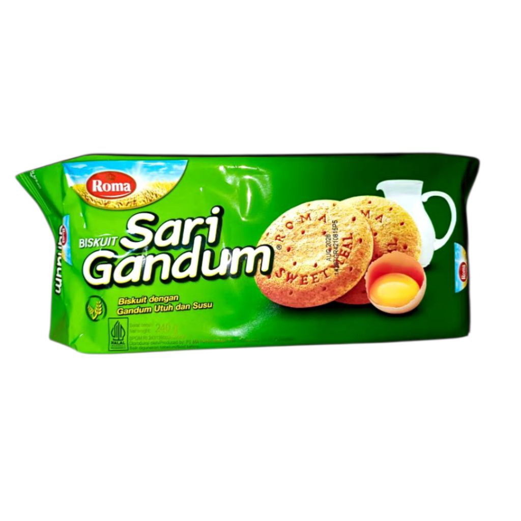 Roma Sari Gandum Tawar Fam 240g | ROMA SARI GANDUM TAWAR FAM 240 GRAM