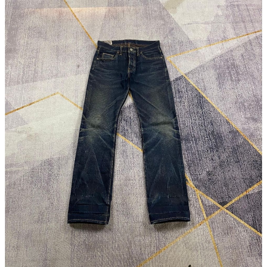 Earthy Genova Tiger wood 17oz indigo x brown
