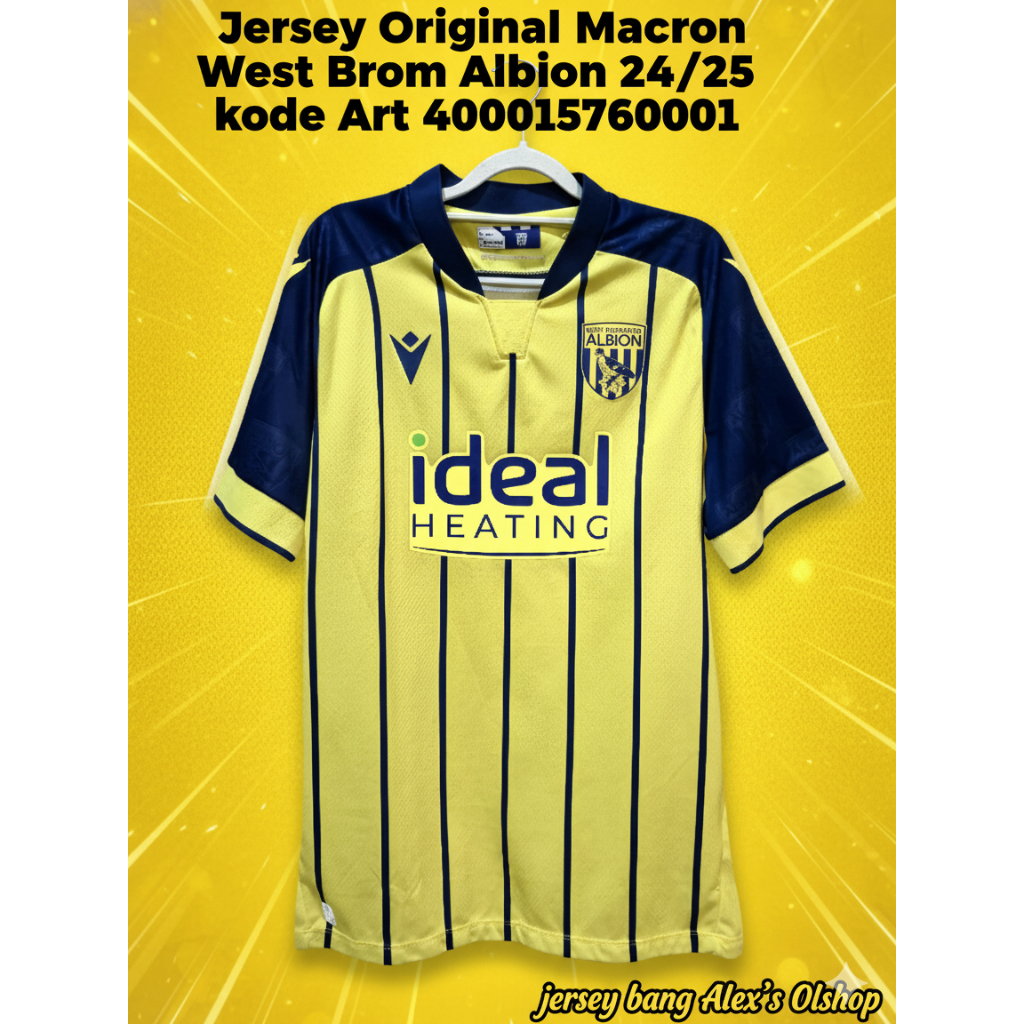 Macron Original Jersey West Brom Albion Away 2024/2025 Size L NEW