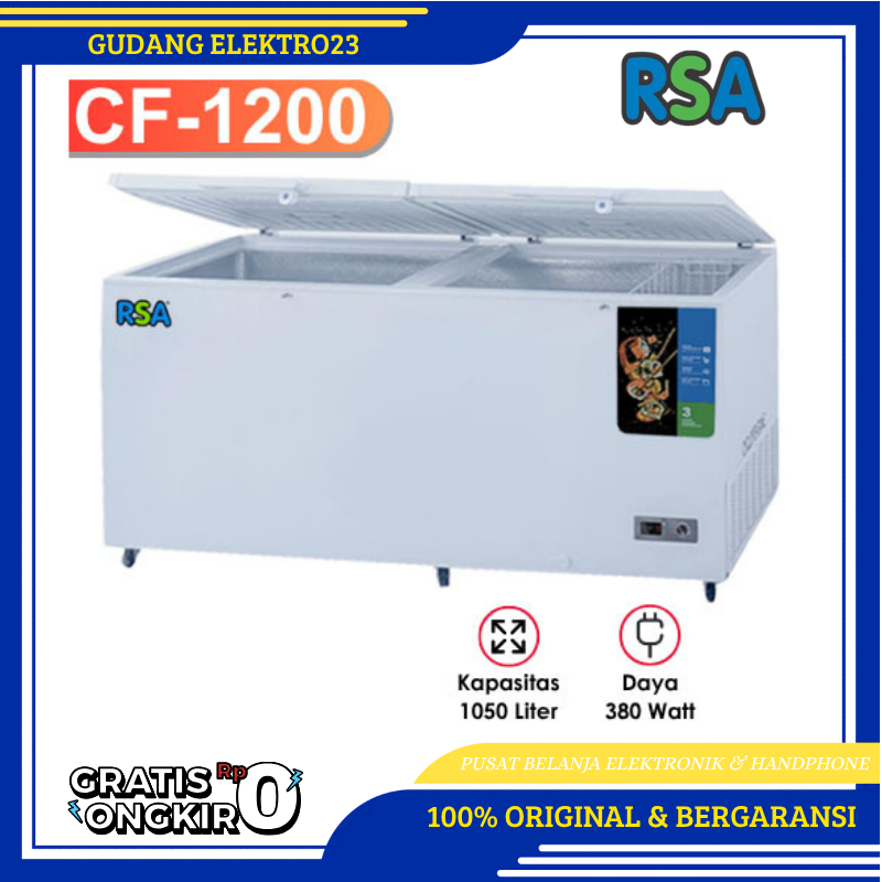 FREEZER RSA 1200 LITER CF-1200 GARANSI RESMI