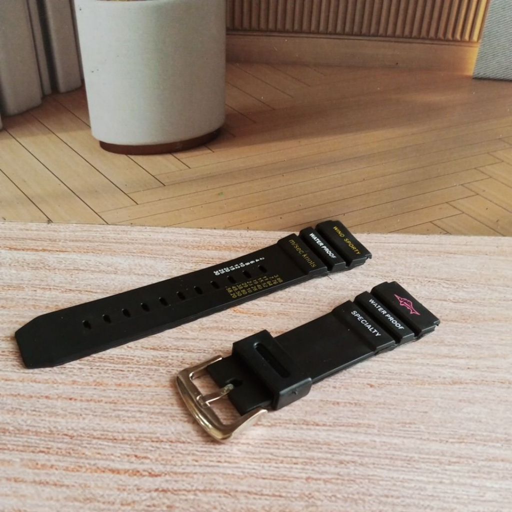 TALI JAM SEIKO DYVER 22MM STRAP KARET RUBBER JAM TANGAN SEIKO