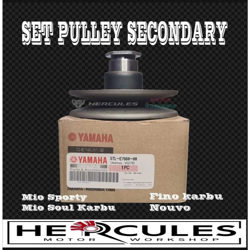 PULLEY BELAKANG MIO SPORTY PULLEY SECONDARY FINO KARBU PULLEY ASSY BEAT MOTORCYCLE