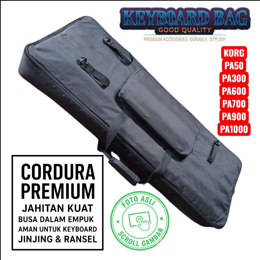 Tas Keyboard Korg PA1000 PA900 PA700 PA600 PA300 PA50 / Tas Piano Elektrik / Tas Keyboard Premium Ba