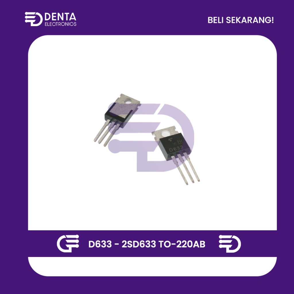 D633 - 2SD633 TO-220AB - Sparepart Elektronik