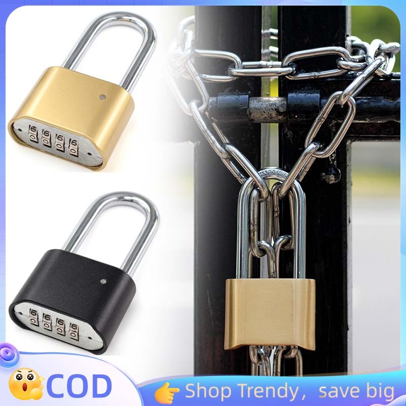 Gembok Angka Kombinasi Gembok Angka 4 Digit Gembok Pagar Gembok Anti Maling Kunci Gembok Kode Angka