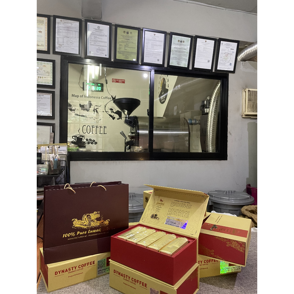 KOPI LUWAK DYNASTY COFFEE 500 GRAM GIFT BOX