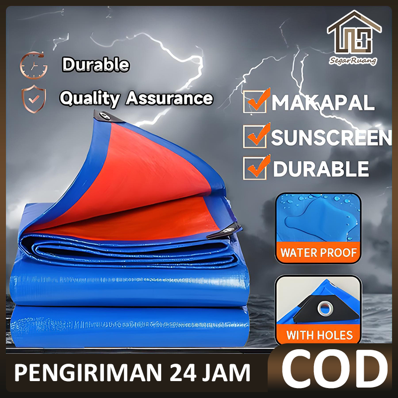 Teknologi Baru terpal kolam Bukti Air jaring paranet Biru-oranye  Terpal Tebal Terpal/100% Tahan Air