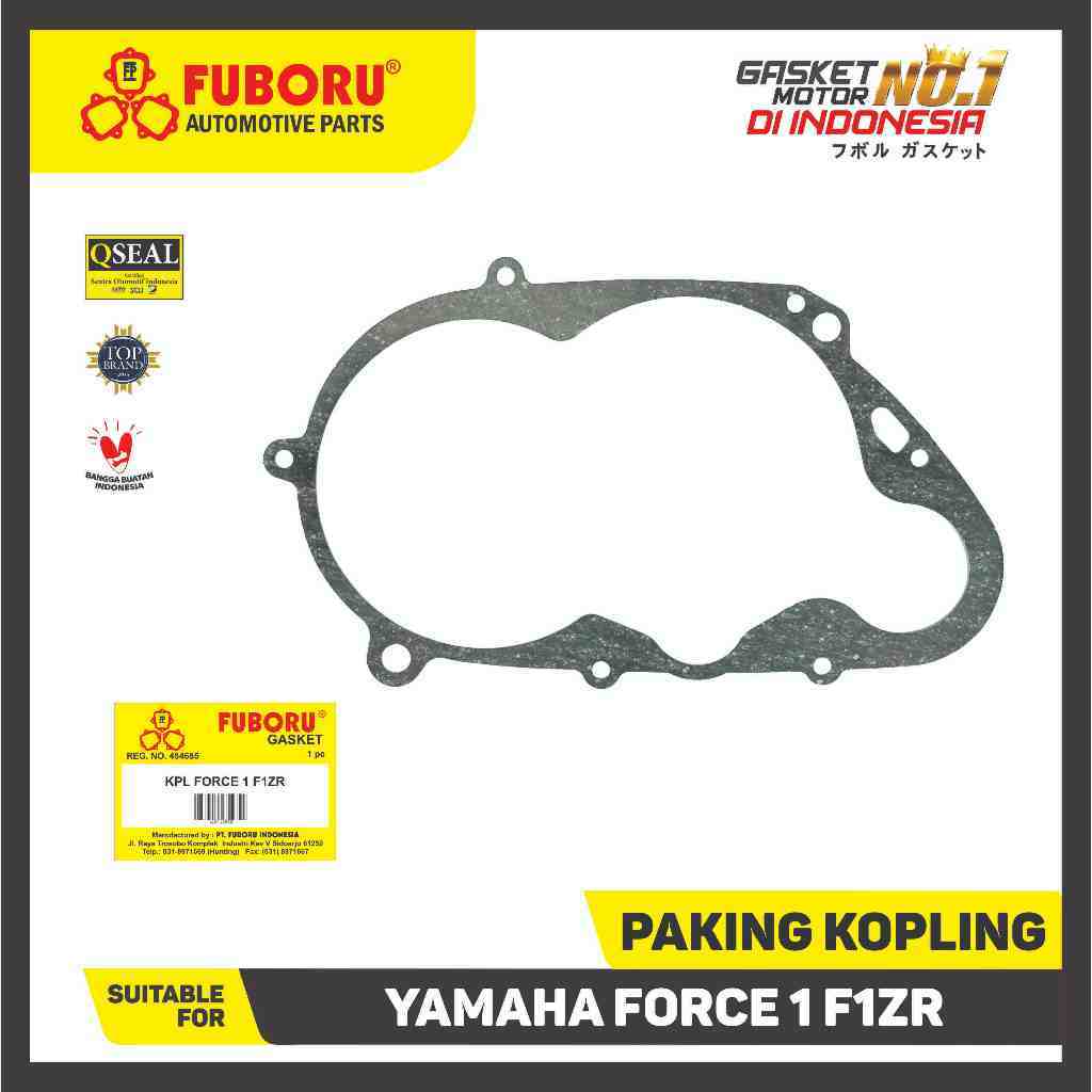 PAKING KOPLING YAMAHA FORCE 1 / F1ZR GASKET KLOS RENGKES CRANKCASE PERPAK KANAN FUBORU