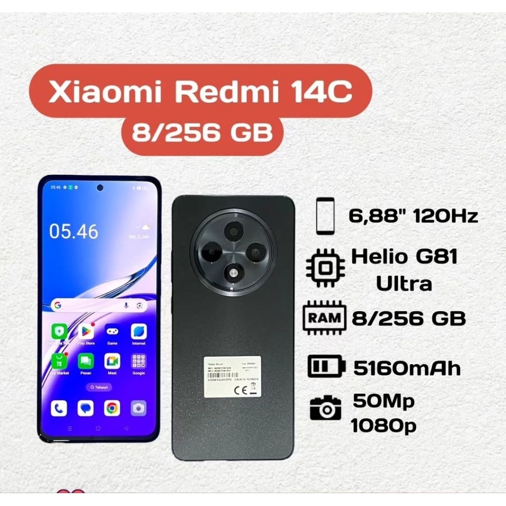 Xiaomi Redmi 14C 8/256 GB ( second )