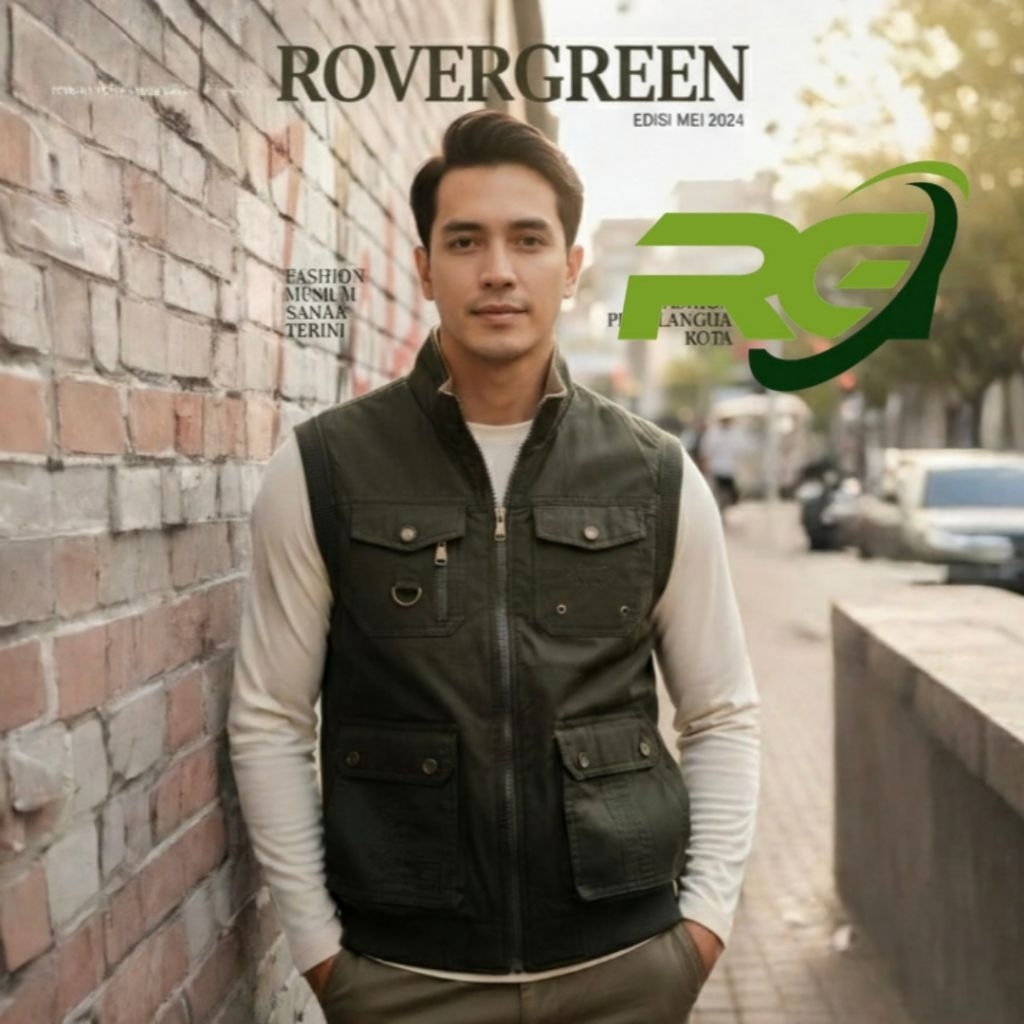 Rompi Bolak Balik Pria banyak Kantong