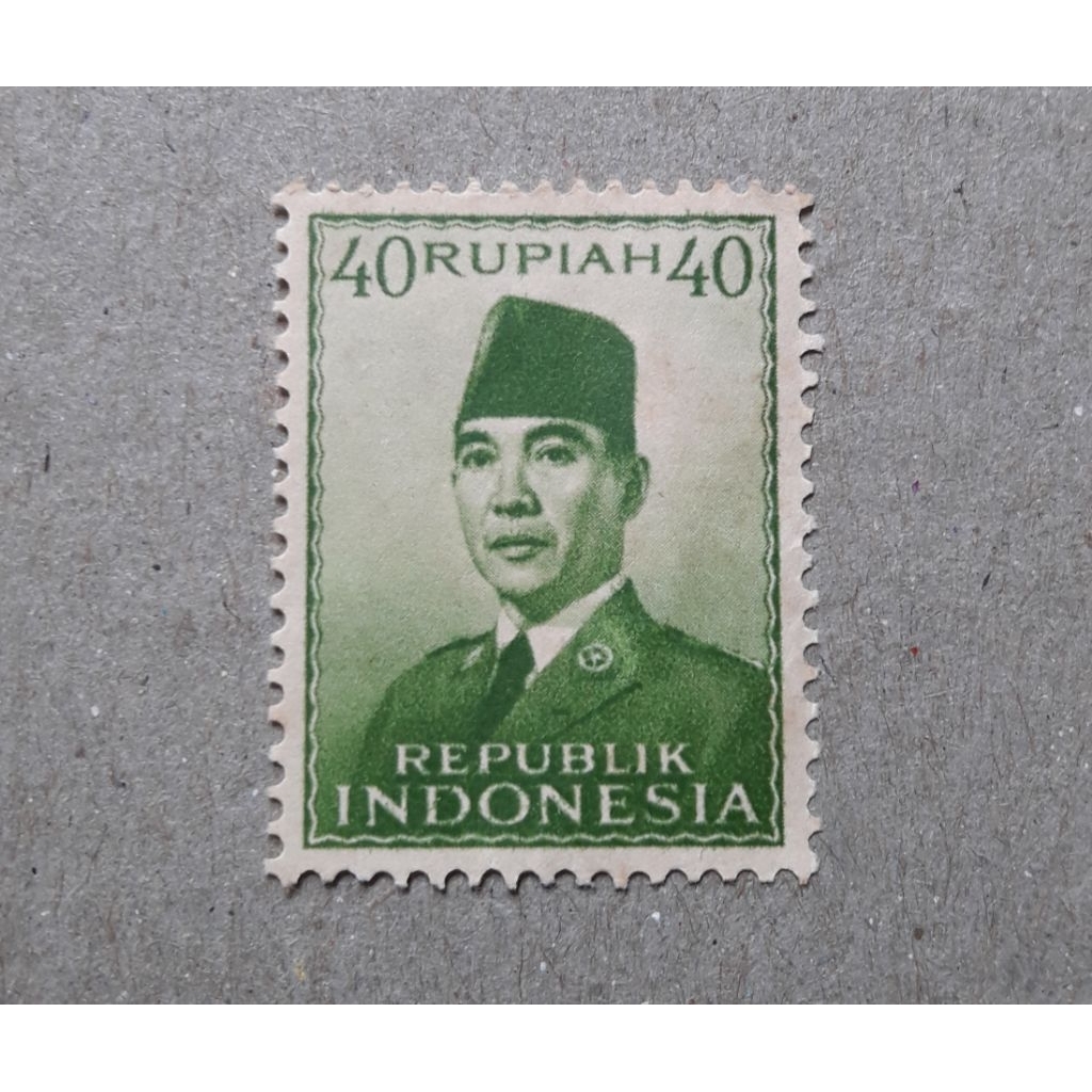 prangko sukarno 40rupiah