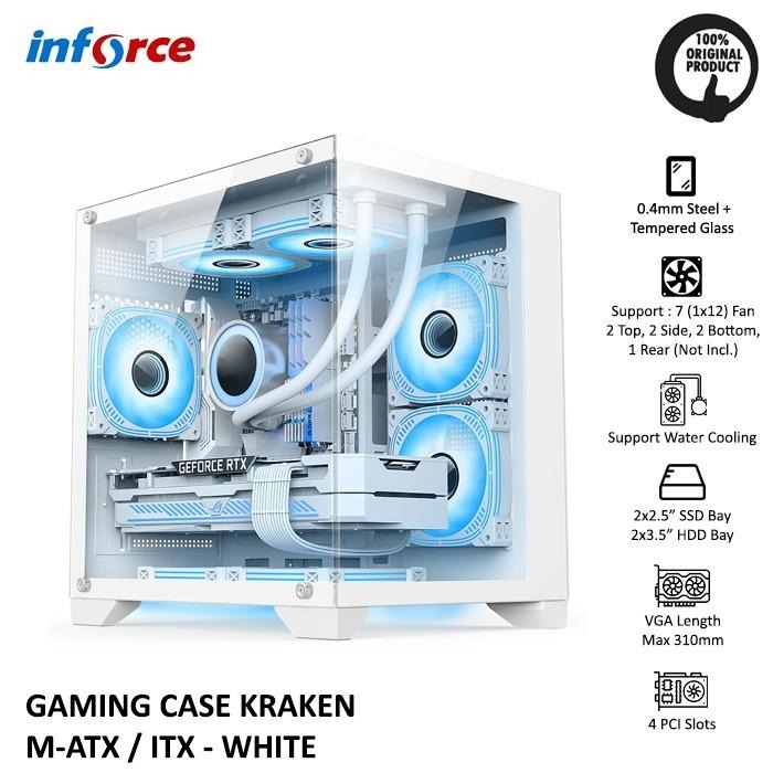 KOMPUTER / PC RAKITAN GAMING  AMD RYZEN 5 5500GT RAM 16GB SSD 256GB NVME HDD 500GB AIO