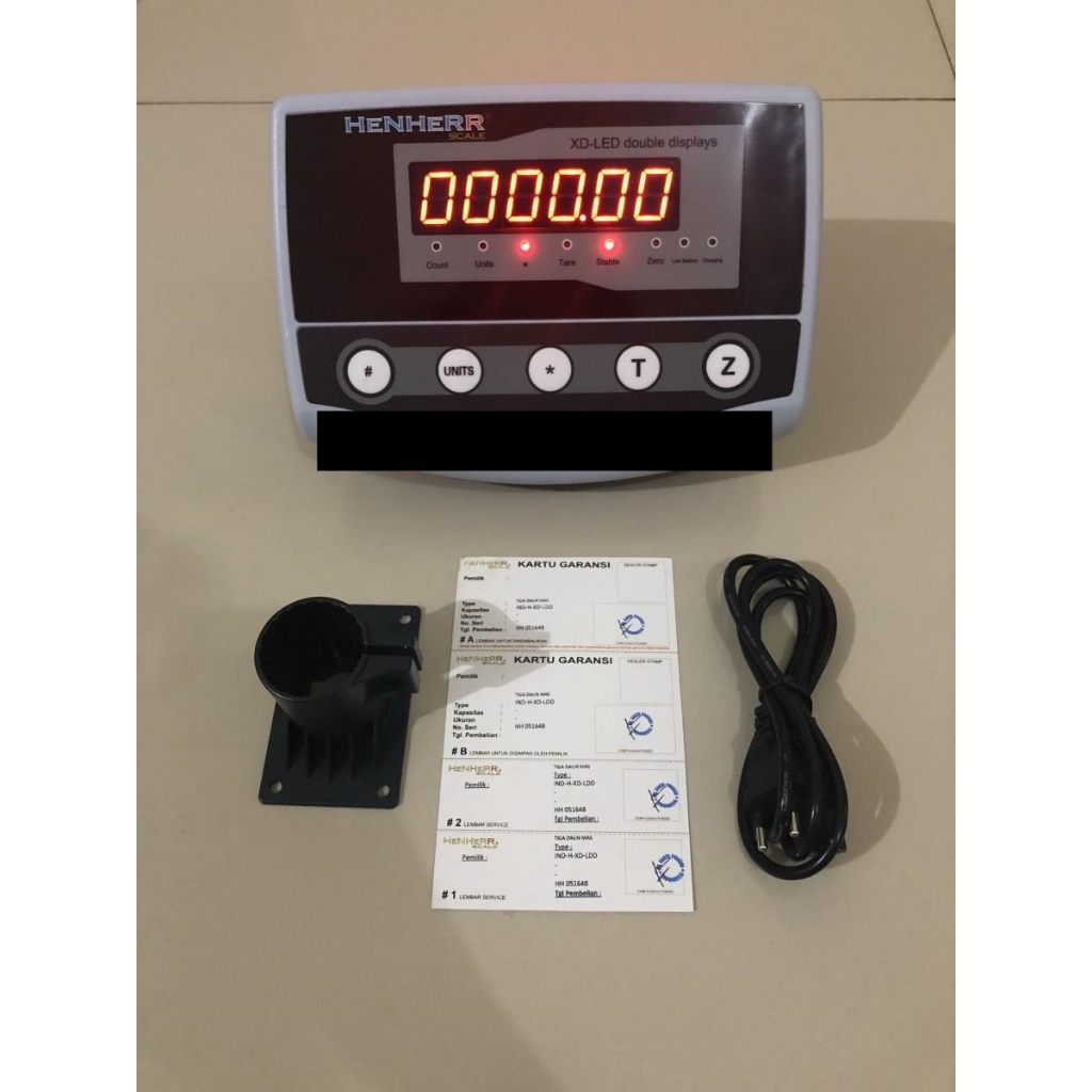 Indikator Timbangan Double Display Kepala Timbangan