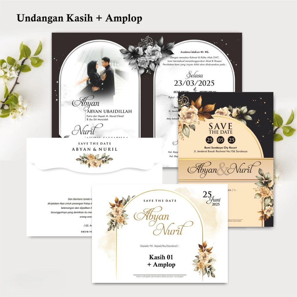Undangan Pernikahan Amplop Kasih - Undangan Nikah Blangko Amplop Kasih - Undangan Amplop Termurah