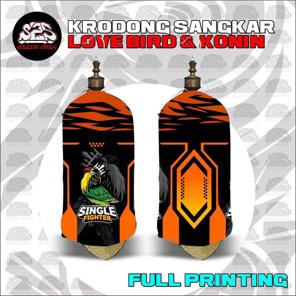 krodong lovebird full motif desain keren bisa request