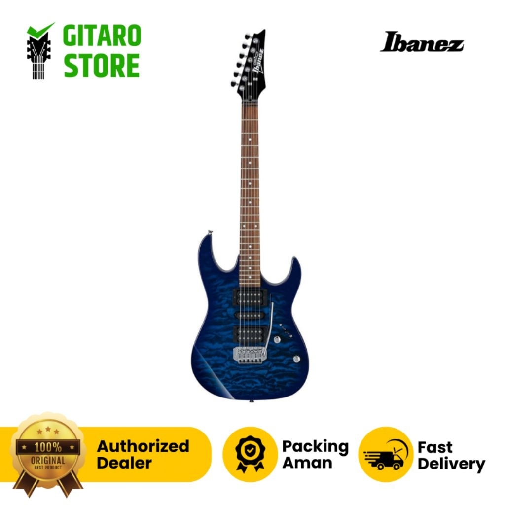 Gitar Elektrik Ibanez Gio GRX70QA Gitar Ibanez GRX 70 QA Ibanez Gi