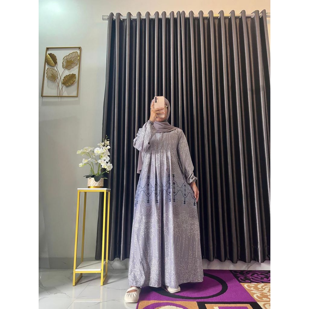 GAMIS Silk MAXMARA luxury | Maxi Dress kondangan simple elegant