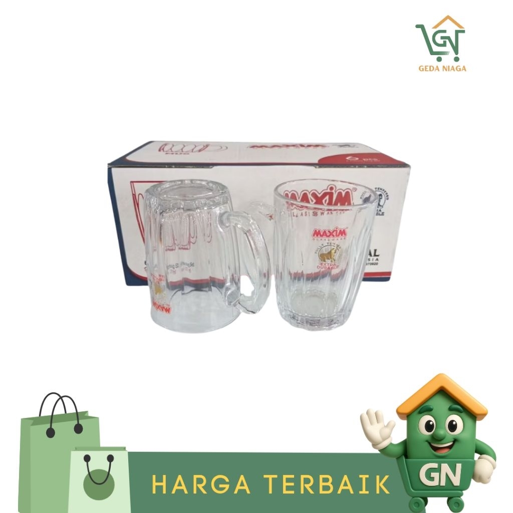 Gelas Maxim MVC 10TFB3-2 / Gelas Kaca Maxim 6 PCS