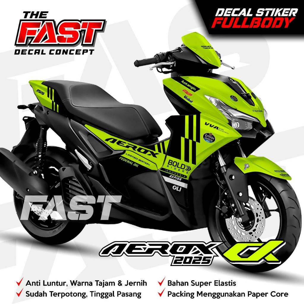 DECAL AEROX ALPHA NEW GRESINI BOLD Fullbody - Dekal Stiker AEROX ALPHA Decal Stiker Motor AEROX ALPH