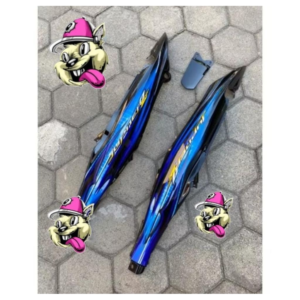 body belakang Yamaha motor Jupiter z new Burhan+stiker