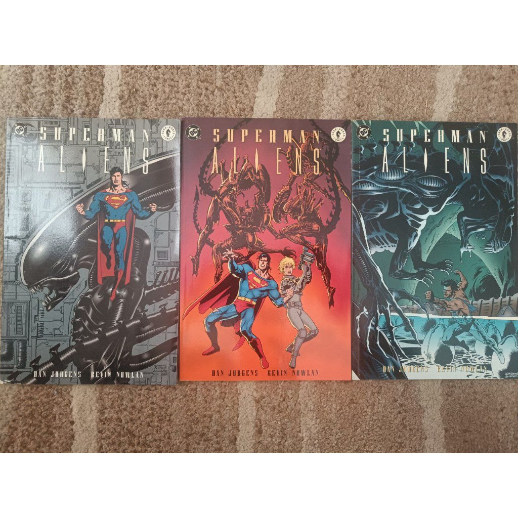 Superman vs Aliens comic book 1-3 complete set SECOND