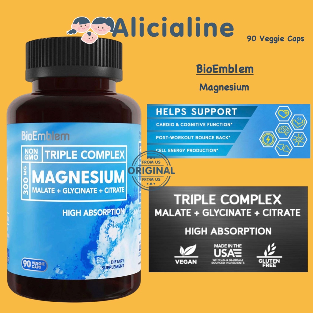 BioEmblem Triple Complex Magnesium Malate Glycinate Citrate