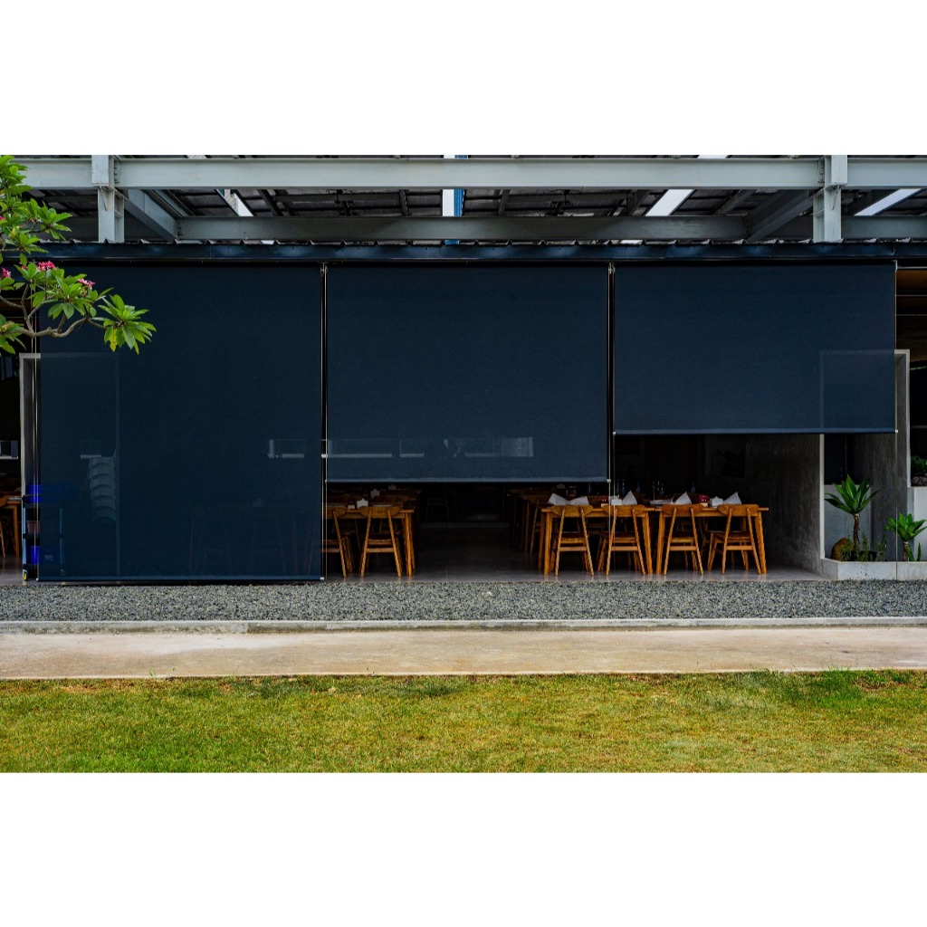 Onna Blue - Suntex Blind system chain outdoor - Tirai Modern minimalis