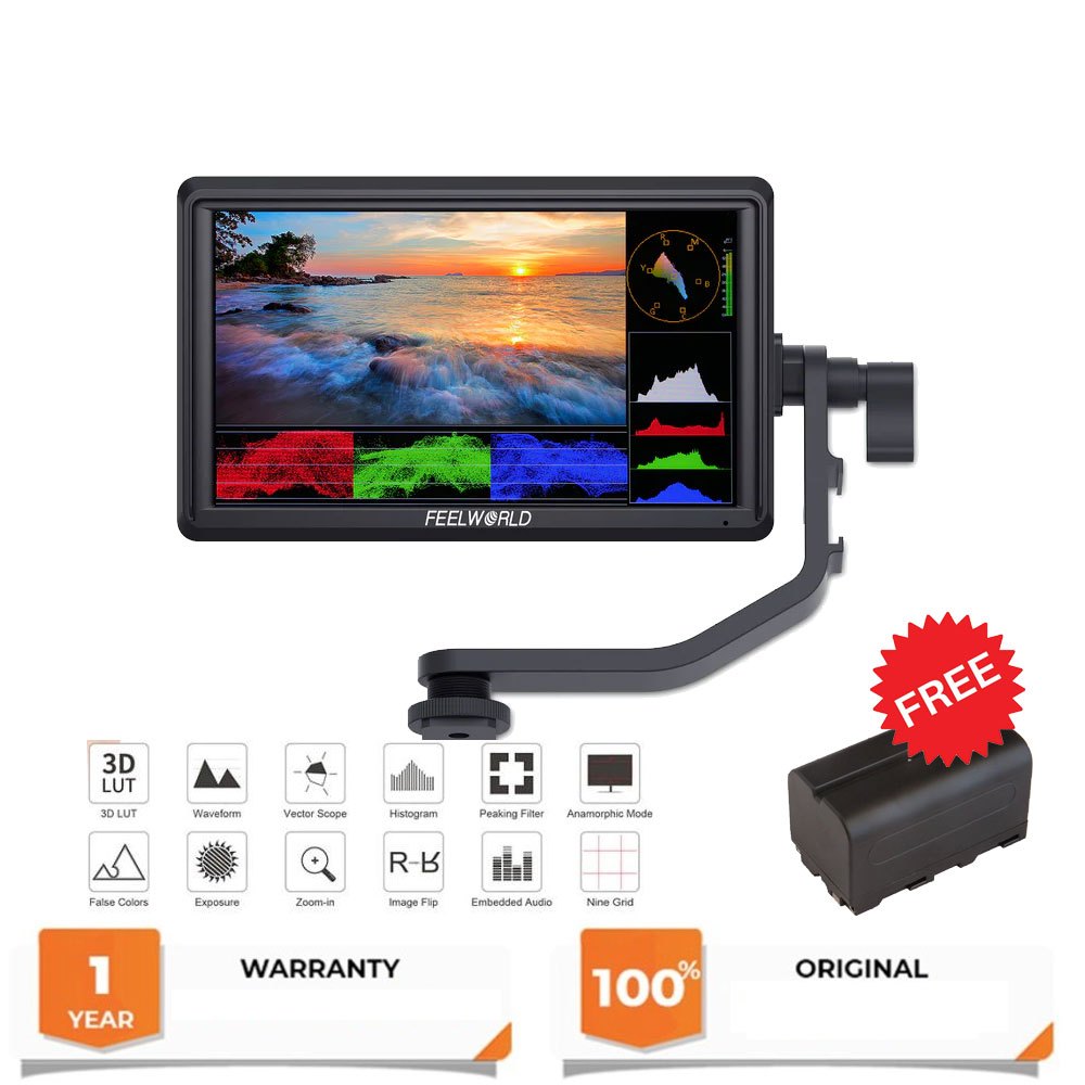 Feelworld FW568 V3 6 inch Kamera Field Monitor Kamera