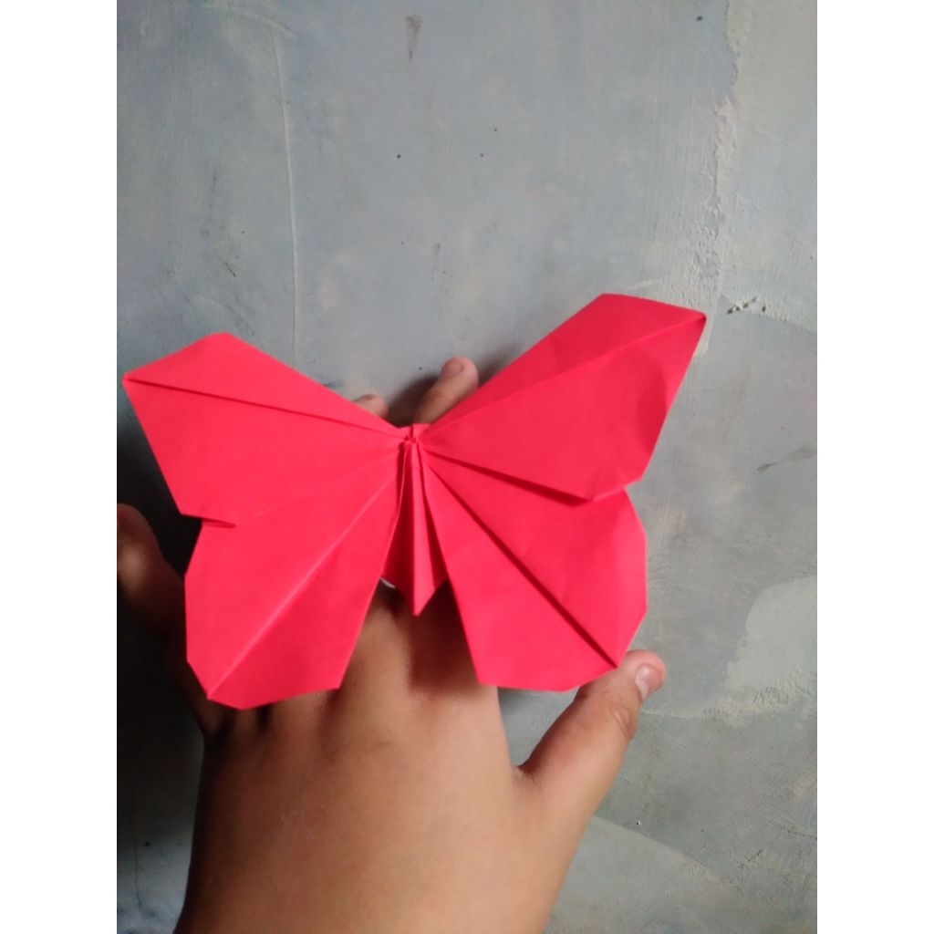 origami kupu-kupu butterfly warna warni polos