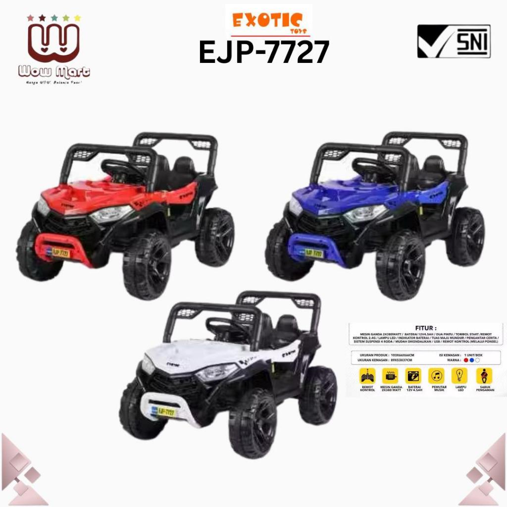 EJP 7727 EJP 7750 Exotic Kids Rechargeable Car // Mainan Mobil Aki Anak Model Jeep Dilengkapi Musik 