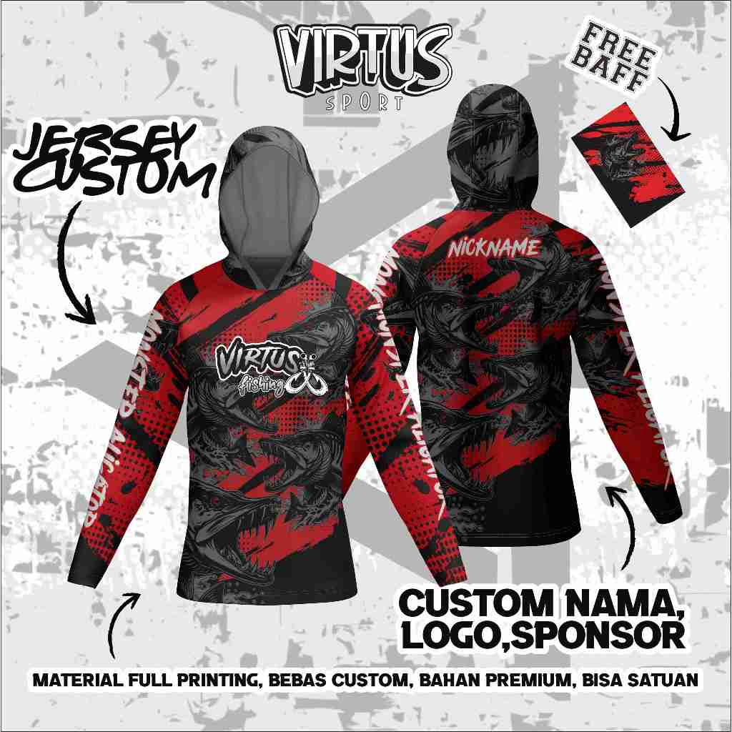 Jersey Mancing Full Printing Bisa Custom Nama