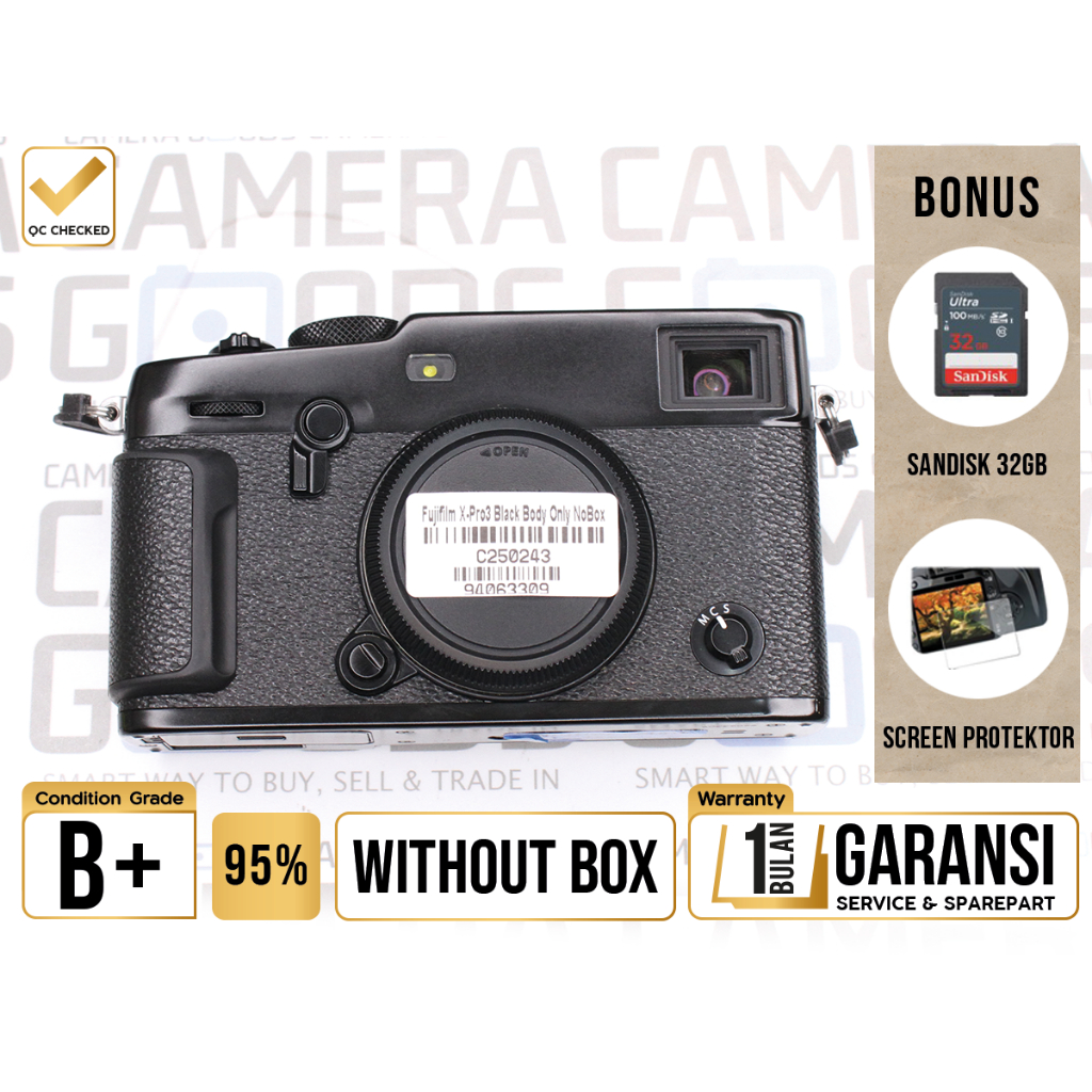 Kamera Fujifilm X-PRO3 APS-C Camera Digital Mirrorless Second Bekas Grade B+ / Fuji XPRO3 - C250243