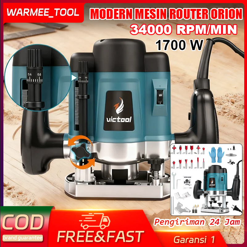 WARMEE Modern Mesin Router Orion Mesin Router Profil Kayu Besar Wood Trimmer Skok Bobok Kayu Ukir